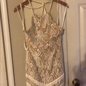 shareen collection white lace maxi au 8/ US S